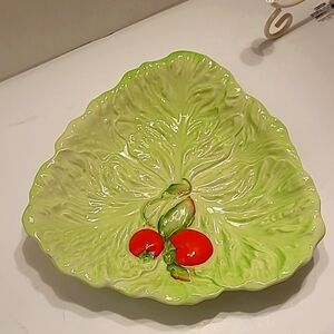 💣Leafy Cottagecore/Fairycore Carlton ware leaf platter Ca